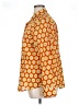 Lesley Evers 100% Cotton Print Orange Long Sleeve Button-Down Shirt Size 1X - photo 5