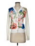 Cache 100% Polyester Ivory White Cardigan Size XS - photo 1