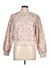Francesca's 100% Polyester Floral Pink Jacket Size L - photo 1
