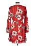Express 100% Polyester Print Red Cocktail Dress Size M - photo 2