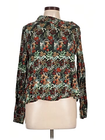 Zara Basic Long Sleeve Blouse (view 1)