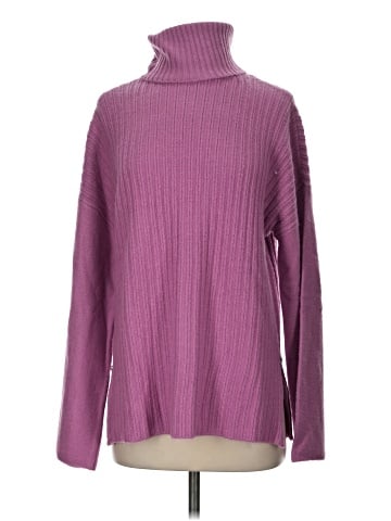 Peace Love World Turtleneck Sweater (view 1)