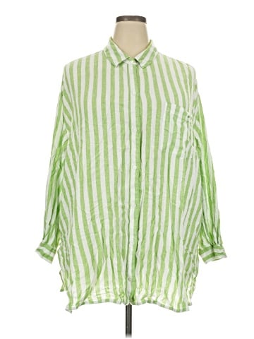 Old Navy 3/4 Sleeve Button-Down Shirt (view 1)