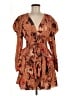 Ulla Johnson 100% Silk Paisley Orange Brown Casual Dress Size 8 - photo 1