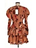 Ulla Johnson 100% Silk Paisley Orange Brown Casual Dress Size 8 - photo 2