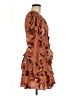 Ulla Johnson 100% Silk Paisley Orange Brown Casual Dress Size 8 - photo 4