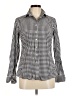 Lands' End Canvas Checkered-gingham Black Long Sleeve Button-Down Shirt Size 8 - photo 1