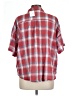 Freebird 100% Cotton Plaid Red Short Sleeve Button-Down Shirt Size L - photo 2