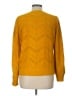 Ann Taylor LOFT Chevron-herringbone Yellow Pullover Sweater Size L - photo 2