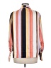 Halogen 100% Polyester Stripes Orange 3/4 Sleeve Blouse Size M - photo 2