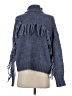 Line & Dot Blue Gray Turtleneck Sweater Size S - photo 2