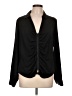 DKNY 100% Polyester Black Long Sleeve Blouse Size L - photo 1