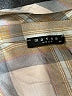 Maven West 100% Rayon Plaid Tan Long Sleeve Blouse Size XS - photo 7