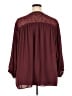 Sejour 100% Polyester Burgundy 3/4 Sleeve Blouse Size 2X - photo 2