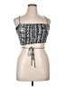 Papaya Black Silver Sleeveless Top Size L - photo 1