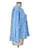 Alfani 100% Polyester Blue Long Sleeve Blouse Size L (petite) - photo 4