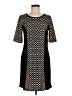 Ellen Parker Argyle Black Casual Dress Size M - photo 1