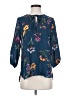 West Kei 100% Polyester Blue 3/4 Sleeve Blouse Size S - photo 1