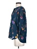 West Kei 100% Polyester Blue 3/4 Sleeve Blouse Size S - photo 5