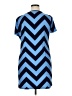 MICHAEL Michael Kors Chevron-herringbone Blue Casual Dress Size XL - photo 2
