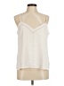 Ann Taylor LOFT 100% Polyester Ivory Sleeveless Blouse Size M - photo 1