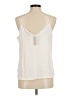 Ann Taylor LOFT 100% Polyester Ivory Sleeveless Blouse Size M - photo 2