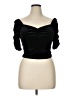 And Now This Black Short Sleeve Top Size 0X - photo 1