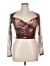 Olivaceous Burgundy 3/4 Sleeve Blouse Size L - photo 1