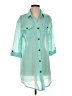 Dotti Teal 3/4 Sleeve Blouse Size S - photo 1