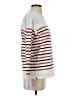 Uniqlo 100% Cotton Stripes White Pullover Sweater Size S - photo 4