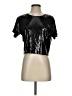 LNA Metallic Silver Short Sleeve Top Size XS - photo 1