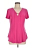 Juniper + Lime Pink Short Sleeve Top Size M (petite) - photo 1