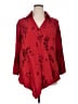 Soft Surroundings 100% Rayon Red 3/4 Sleeve Blouse Size 1X - photo 1