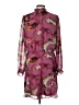 Nine West 100% Polyester Print Purple Cocktail Dress Size L - photo 2
