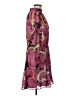 Nine West 100% Polyester Print Purple Cocktail Dress Size L - photo 4