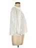 Jennifer Lopez 100% Rayon Metallic Ivory 3/4 Sleeve Blouse Size L - photo 4