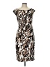 Connected Apparel Animal Print Brown Cocktail Dress Size 12 - photo 1