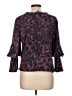 Bold Elements Purple 3/4 Sleeve Blouse Size L - photo 2