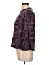 Bold Elements Purple 3/4 Sleeve Blouse Size L - photo 5