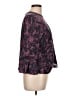 Bold Elements Purple 3/4 Sleeve Blouse Size L - photo 4