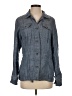 J. McLaughlin 100% Linen Blue Denim Jacket Size S - photo 1