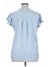 Blooming Jelly 100% Polyester Blue Short Sleeve Blouse Size XL - photo 2