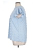 Blooming Jelly 100% Polyester Blue Short Sleeve Blouse Size XL - photo 5