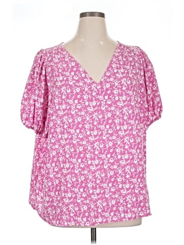 LC Lauren Conrad Short Sleeve Blouse (view 1)