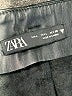 Zara 100% Polyester Metallic Black Shorts Size L - photo 3