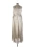 Betsy & Adam Metallic Silver Cocktail Dress Size 22 - photo 2