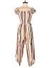 Justify 100% Rayon Stripes Ivory Jumpsuit Size M - photo 1