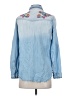 Jachs Girlfriend Blue Long Sleeve Button-Down Shirt Size S (estimated) - photo 2