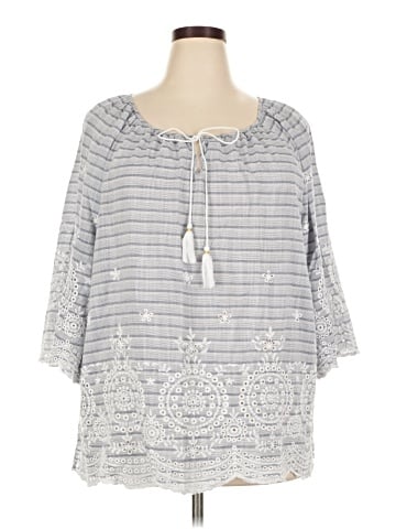 Ruby Rd. 3/4 Sleeve Blouse (view 1)