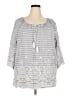 Ruby Rd. 100% Cotton Gray 3/4 Sleeve Blouse Size 2X - photo 1